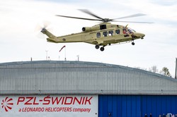 Historyczny dzień w Świdniku! Oblot pierwszego śmigłowca AW149 z krajowej produkcji.
