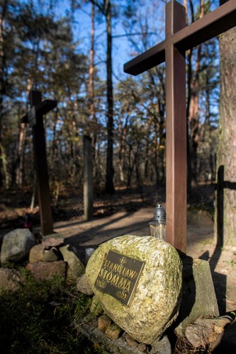 Cmentarz leśny w Laskach