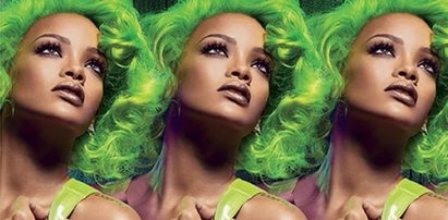 Rihanna ma zielone włosy!