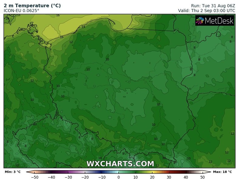 O poranku temperatura może spaść poniżej 10 st. C