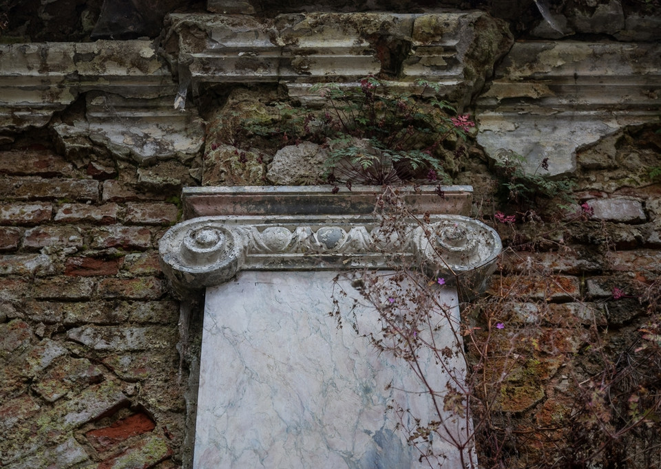 Opuszczony pałac w Bratoszewicach wg projektu Juliusza Nagórskigo