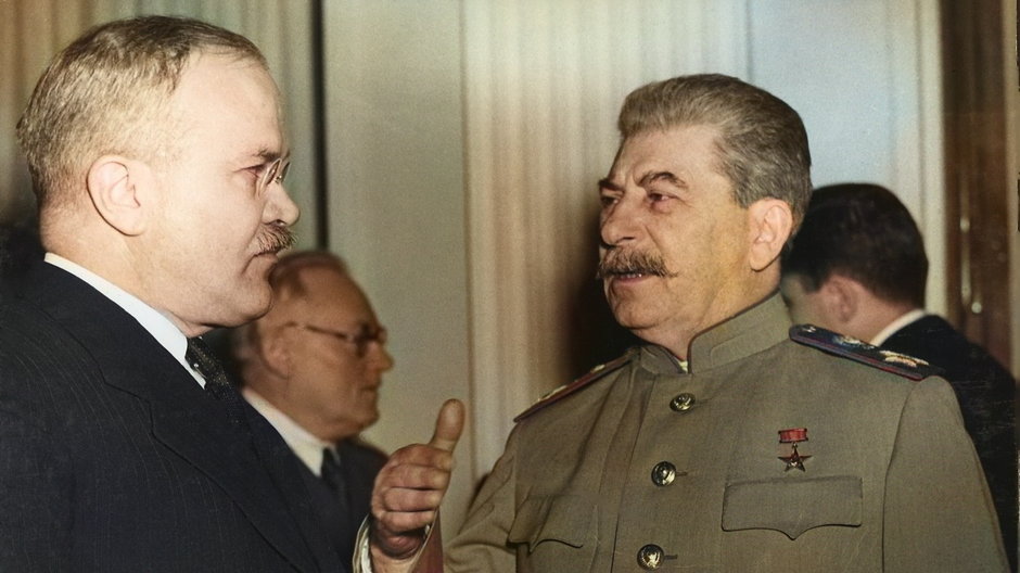 Józef Stalin i Wiaczesław Mołotow.