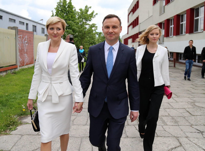 Andrzej Duda z rodziną 