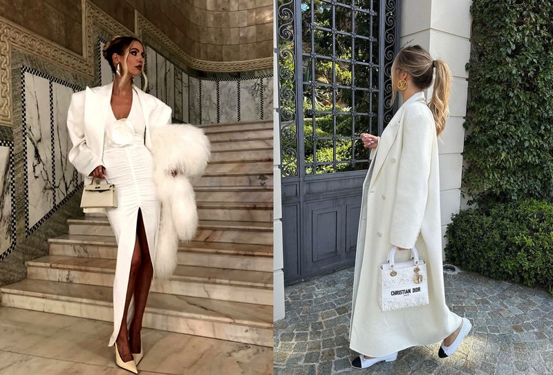 Biela zimná elegancia.