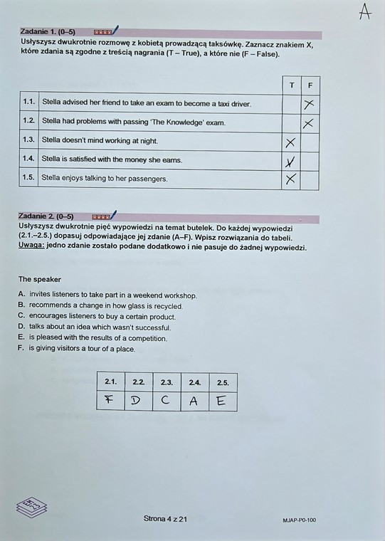 Matura 2024. Język angielski - poziom podstawowy [ARKUSZE CKE i ODPOWIEDZI]