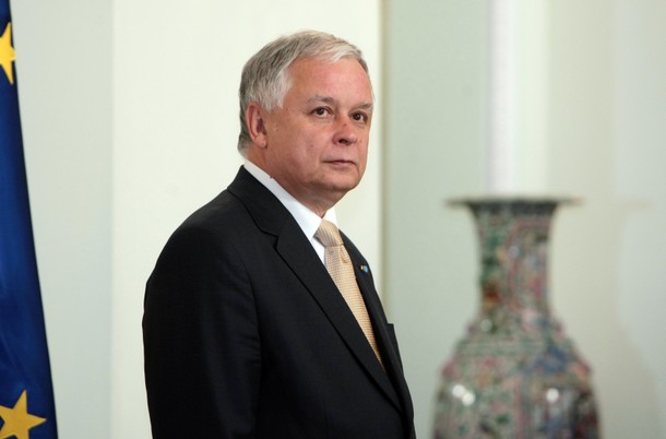 Prezydent RP Lech Kaczyński. Maj 2009 roku.