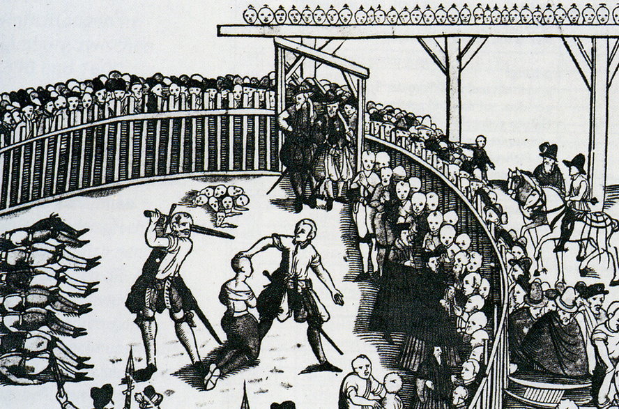 Publiczna egzekucja piratów w Hamburgu w Niemczech - 10 września 1573 r.