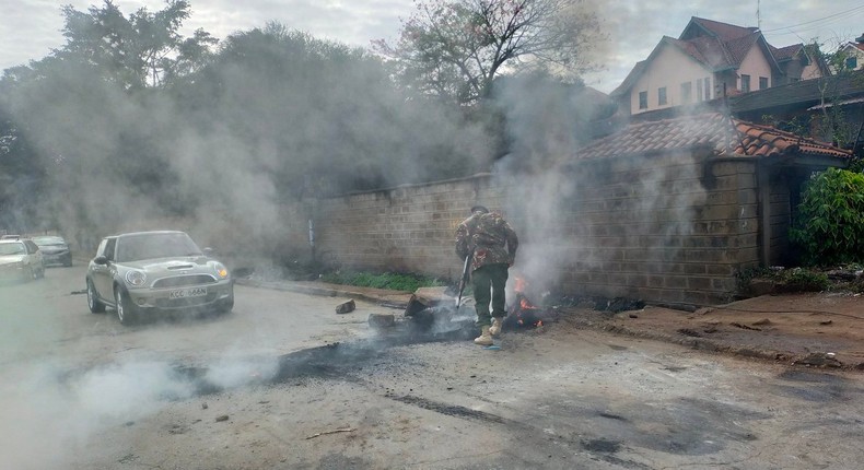 Kawangware residents protest poor state of roads