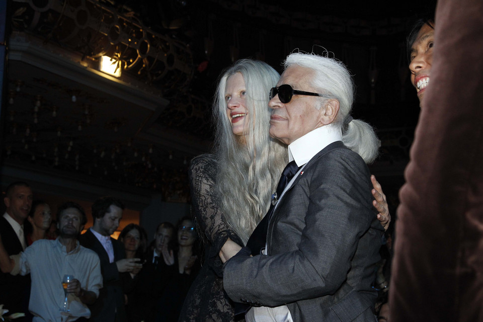 Kristen McMenamy,Karl Lagerfeld