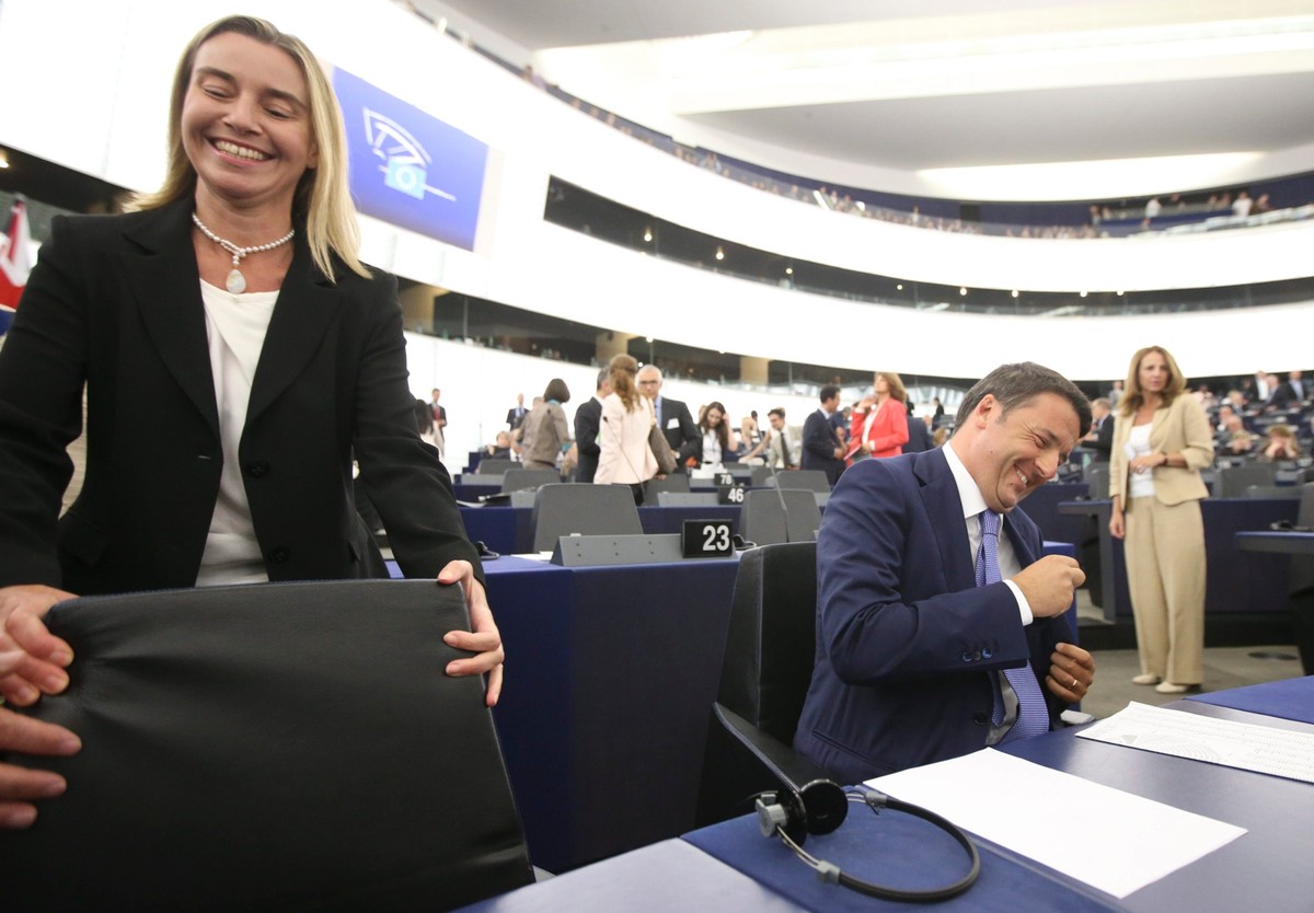 Federica Mogherini i Matteo Renzi