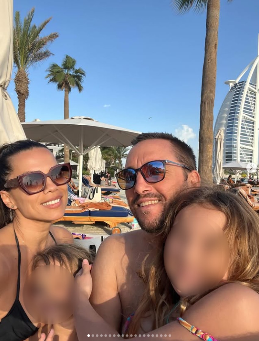 Aleksandra i Viktor Troicki na letovanju u Dubaiju sa ćerkama