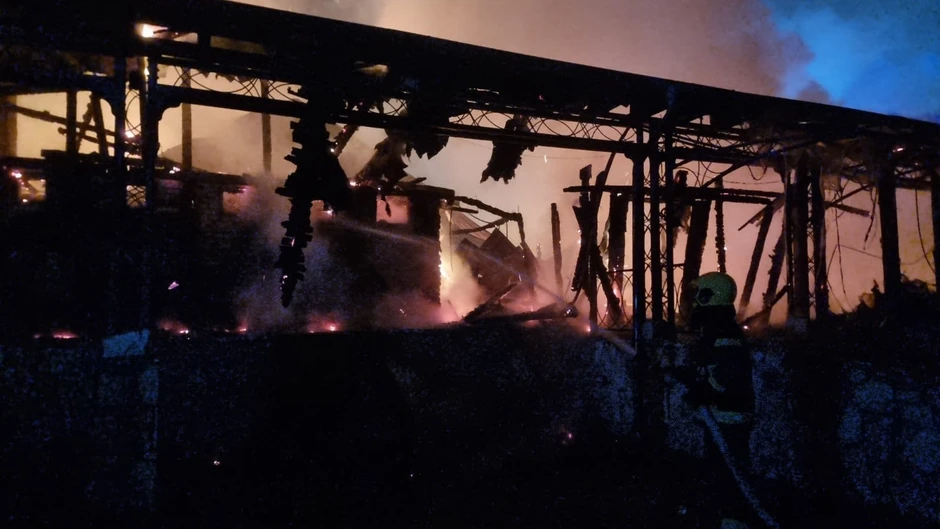 Fotografije požara u restoranu