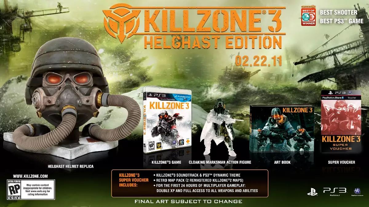 Killzone 3 otrzyma „Helghast Edition”