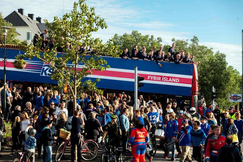 Islandia wróciła z Euro 2016. Królewskie powitanie bohaterów ZDJĘCIA