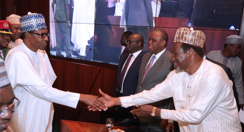 President Muhammadu Buhari presided over the signing of agreement between Afreximbank, Bank of Industry (BOI) and Nigerian Sovereign Investment Authority (NSIA). with Nigeria Special Economic Zones Investment Company (NSEZCOM) held at the Council Chambers, State House, Abuja.