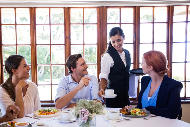 konobarica - ilustracija