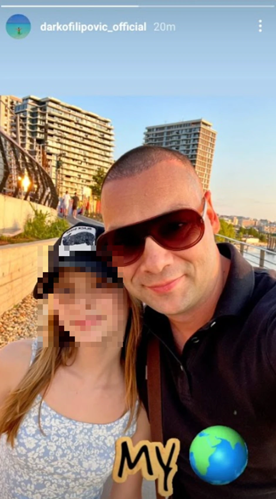 Darko Filipović sa ćerkom
