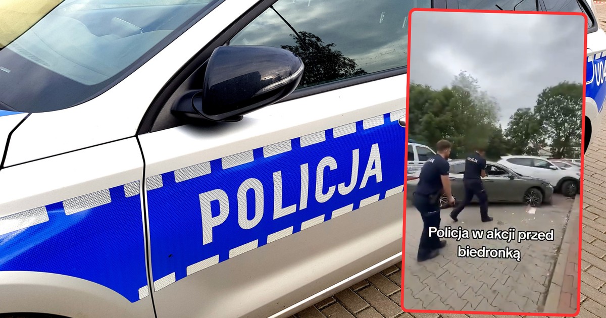 Strzelanina pod Biedronką. Policjant został ranny podczas interwencji [NAGRANIE]