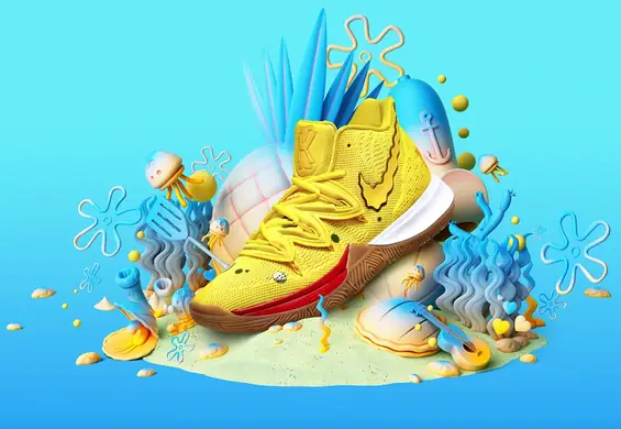 Nike zapowiada limitowaną edycję modelu Kyrie 5 na 20. urodziny serii "SpongeBob Kanciastoporty"