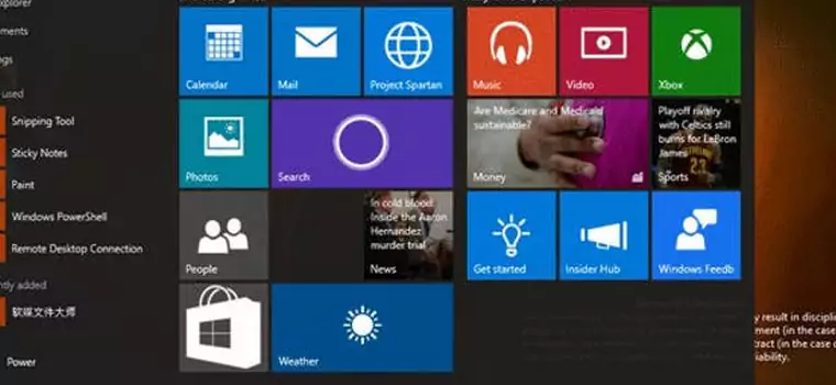 Windows 10 build 10064 na pierwszych zrzutach ekranowych
