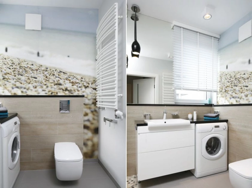 Mała łazienka z pralką: 9 świetnych pomysłów na zabudowę - Dom