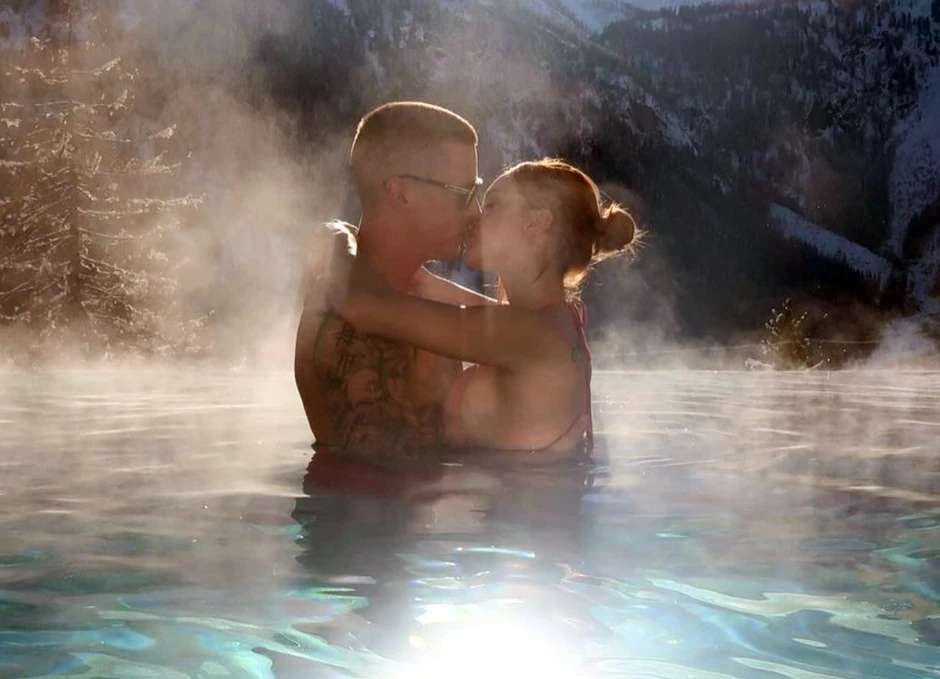 Uroš Panić sa ženom