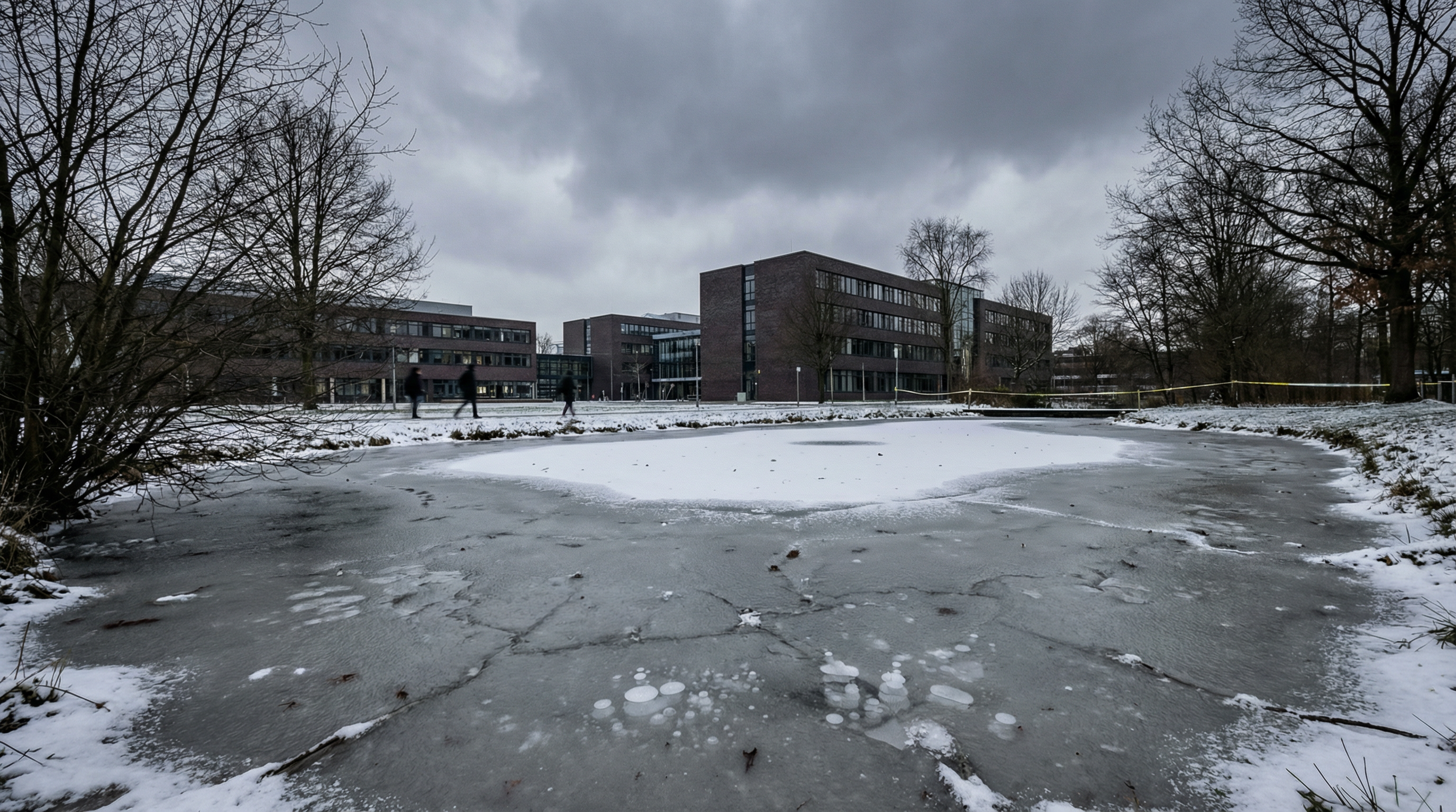 Drei 14-Jährige: Staatsschutz ermittelt wegen Hakenkreuzen im Eis an Uni Flensburg