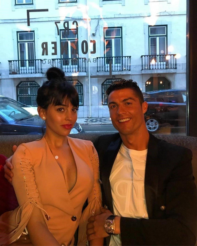 Georgina Rodriguez i Cristiano Ronaldo (kwiecień 2018)