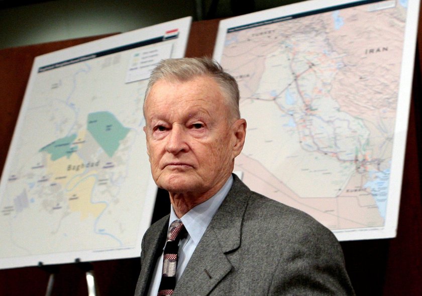 FILE PHOTO - Former U.S. National Security Advisor, Zbigniew Brzezinski, speaks at a forum hosted by