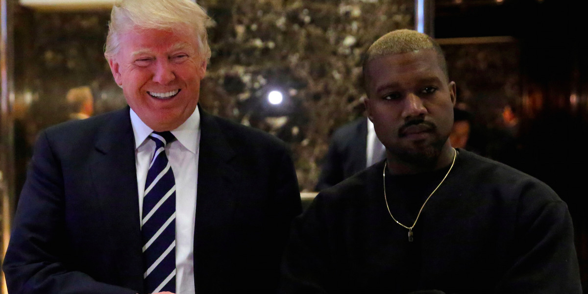 Kanye West just unexpectedly showed up at Trump Tower to talk about 'life' with Trump
