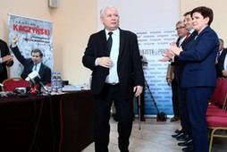 Beata Szydło, Marek Kuchciński, Stanisław Karczewski, Jarosław Kaczyński, Michał Karnowski