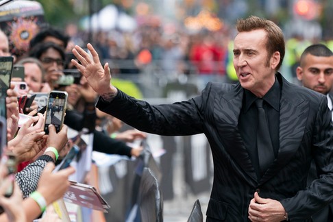 Nicolas Cage podczas Międzynarodowego Festiwalu Filmowego w Toronto, 9 września 2023 r.