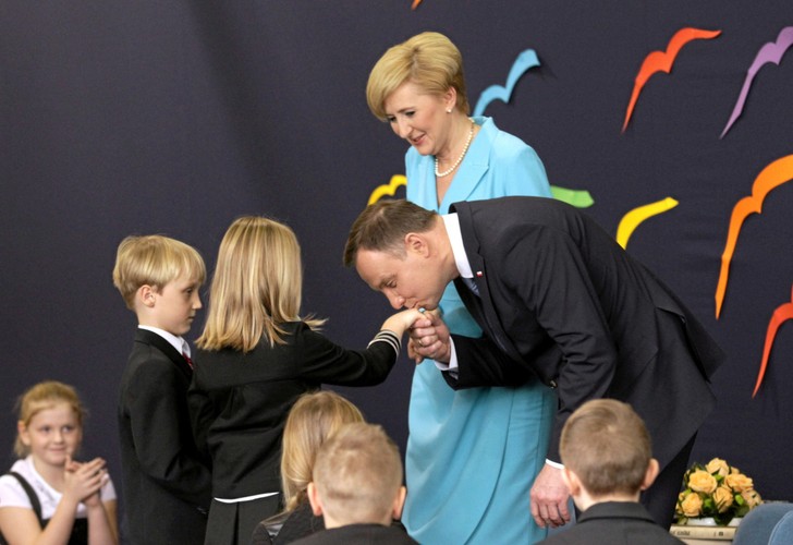 Andrzej Duda z małżonką