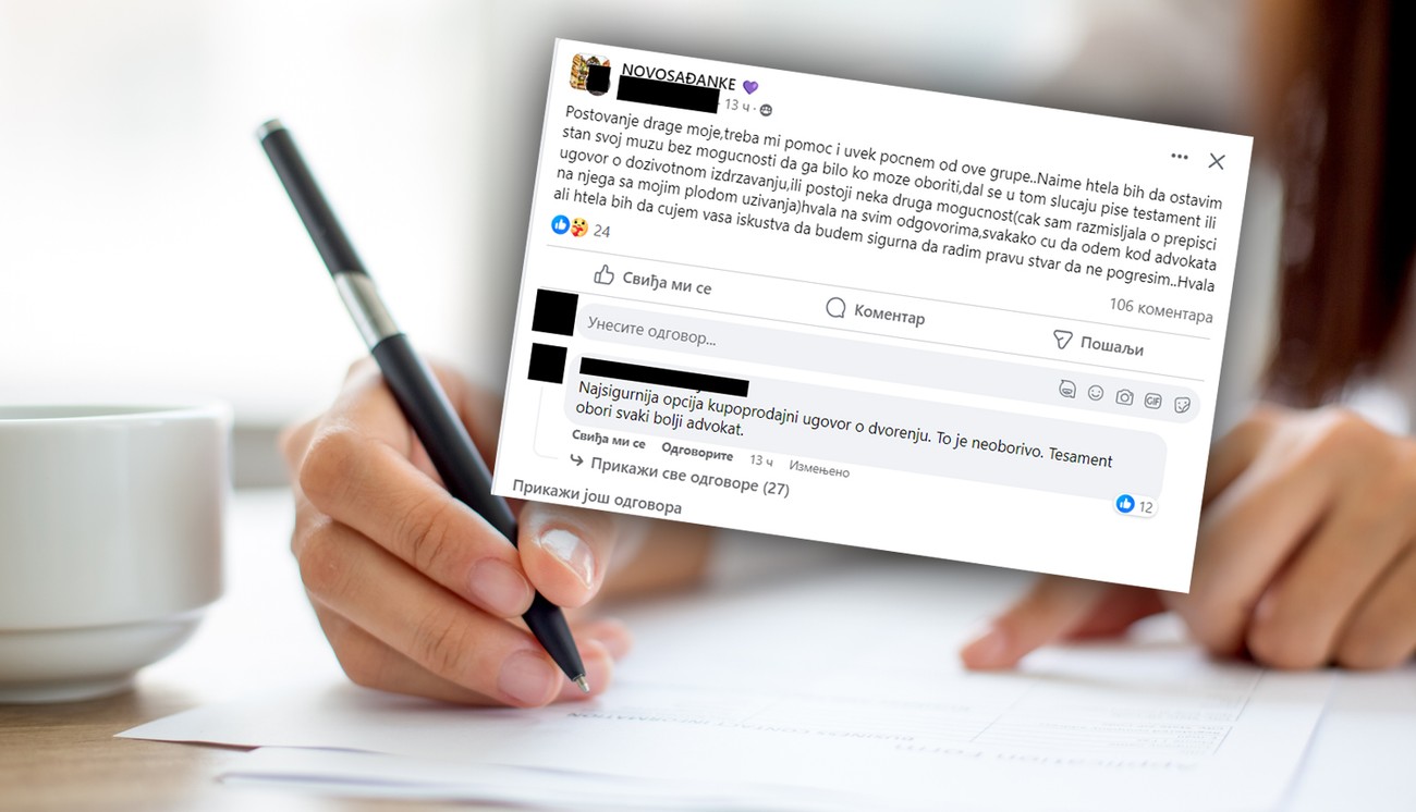 Testament sve češće oboriv, uz ovakve ugovore ni najbolji advokati na