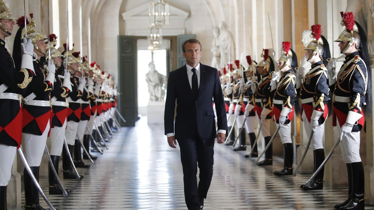 Francja prezydent Emmanuel Macron