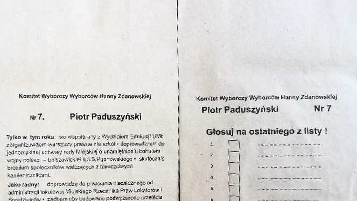 Wybory samorządowe: ulotki wyborcze jako torebki na psie odchody? 