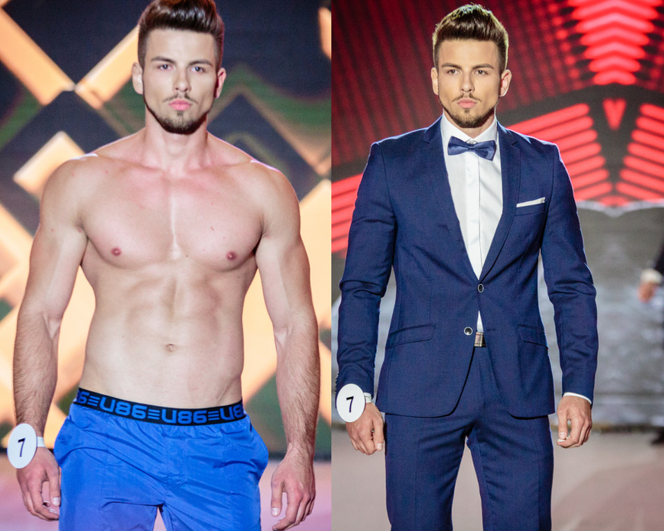 Damian Habiera w finale konkursu "Mister Polski 2018"