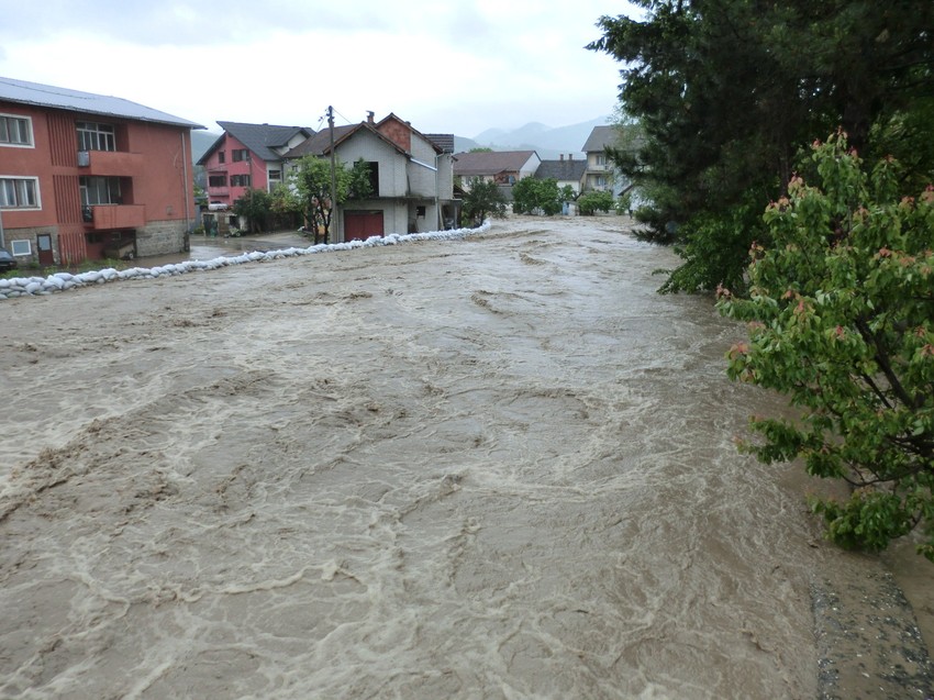 Ljubovija u vreme majskih poplava