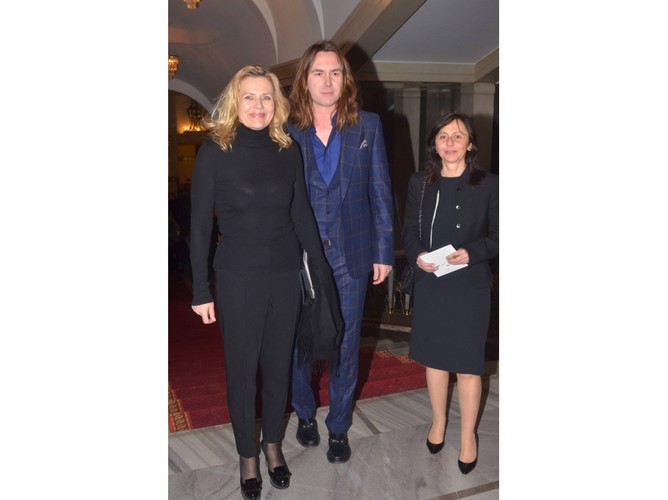 Grażyna Szapołowska i Tomasz Ossoliński  na gali 'Paszporty Polityki'.