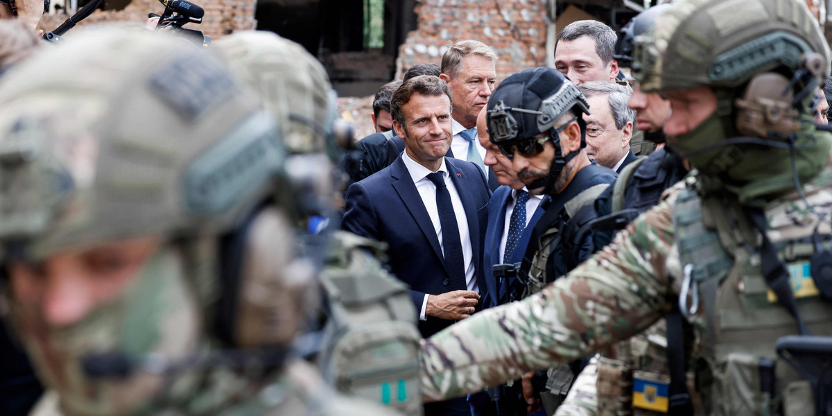 Prezydent Francji, kanclerz Niemiec i premier Włoch są w Kijowie. 