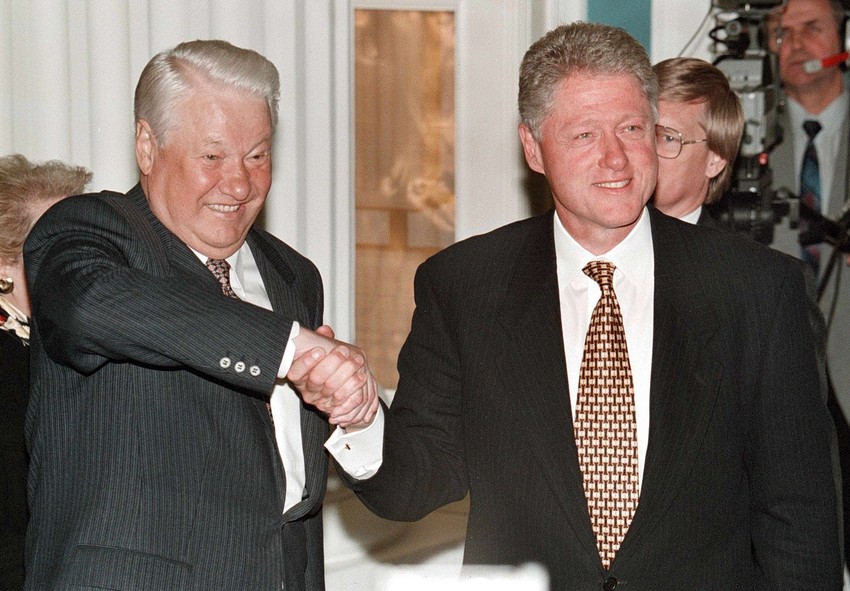 Boris Jeljcin i Bil Klinton u Moskvi 1999.