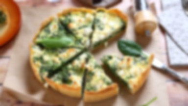 Quiche ze szpinakiem i kurczakiem