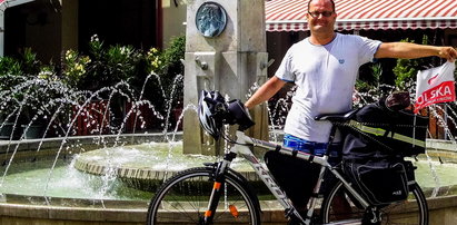 Niedowidzący Polak rowerem dojechał do Chorwacji. Dziś potrzebuje naszego wsparcia