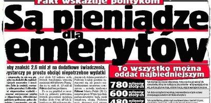 Są pieniądze dla emerytów