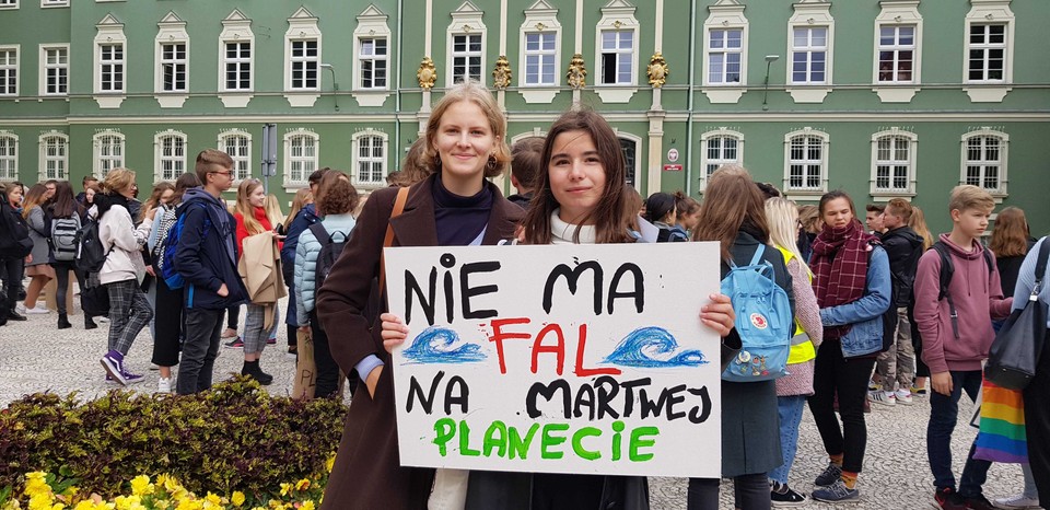 Młodzieżowy Strajk Klimatyczny w Szczecinie