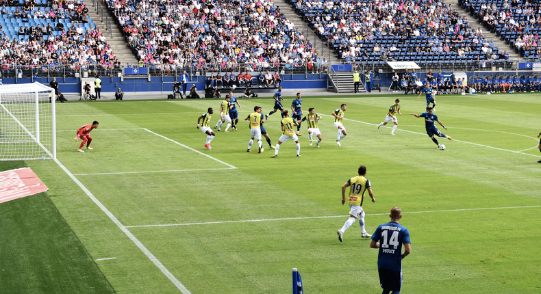 A football match 