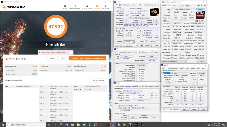 Rekord świata w 3DMark FireStrike na Radeonie RX 6800 XT