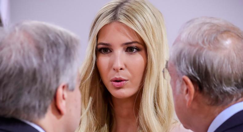 Ivanka Trump attends an event during the G20 leaders summit in Hamburg, Germany, on July 8.