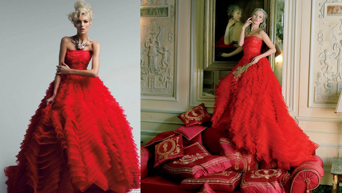 Dwie światowej sławy modelki ubrały suknię Diora. Która prezentuje się w niej lepiej - Rubik czy Moss?