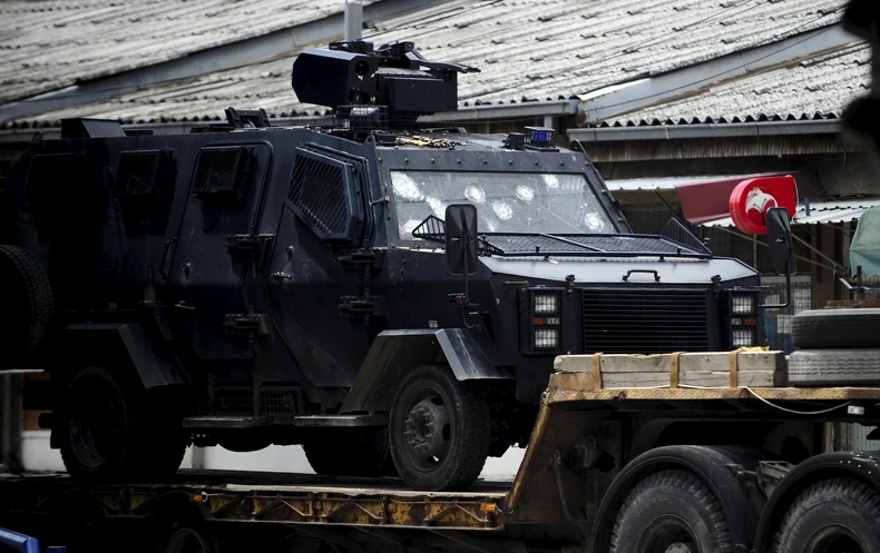 Oštećena oklopna vozila u Kumanovu